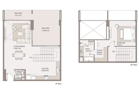 Apartment de 1 dormitorio en Dubai, UAE No. 153662 8