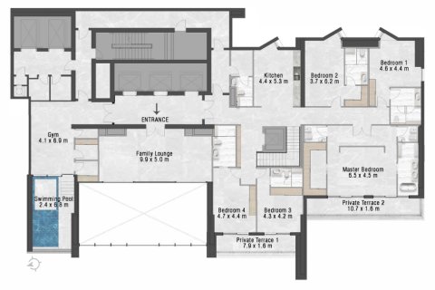 Apartment de 5 dormitorios en Jeddah, Saudi Arabia No. 164022 17