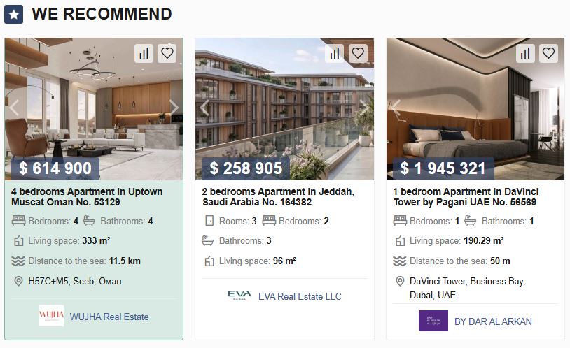 Bien avec Priority+, page d'accueil