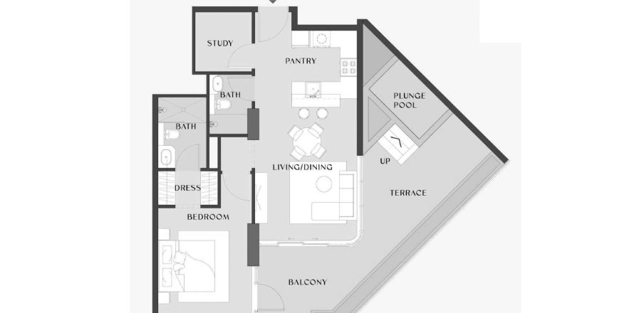 1 غرف نوم شقة في Chelsea Gardens السطوه, الإمارات العربية المتحدة رقم 98130