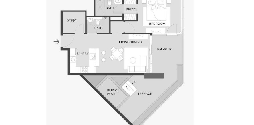 1 غرف نوم شقة في Chelsea Gardens السطوه, الإمارات العربية المتحدة رقم 98126