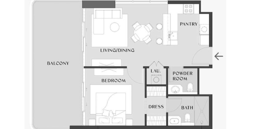 1 bedroom Apartment in Chelsea Gardens Al Satwa, UAE No. 98128