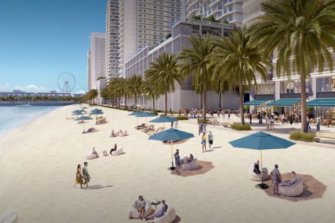 Квартира с 4 спальнями в BEACHGATE BY ADDRESS, Дубай, ОАЭ №96402