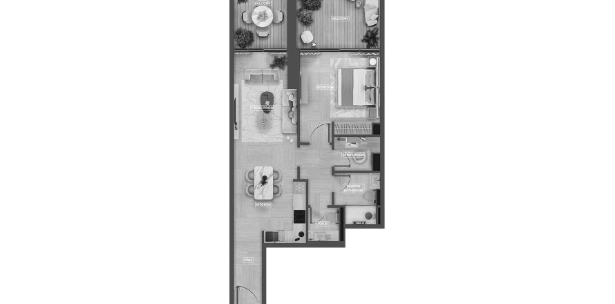 3 bedrooms Apartment in SkyHills Astra Al Barsha South, UAE No. 98124