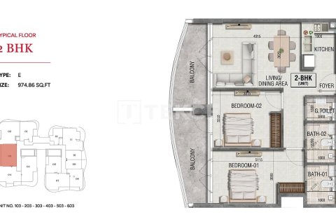 Apartment de 2 dormitorios en Dubai, UAE No. 187691 23