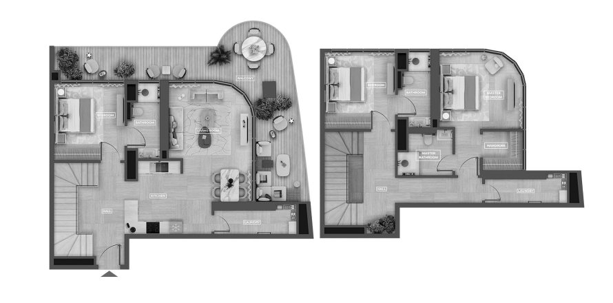 Appartement de 3 chambres à SkyHills Astra Al Barsha South, UAE No. 98111