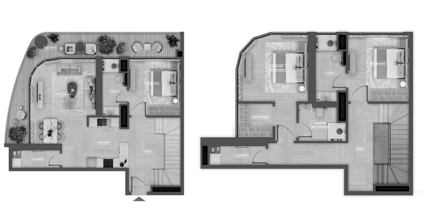 Квартира с 3 спальнями в SkyHills Astra, Al Barsha South, ОАЭ №98114