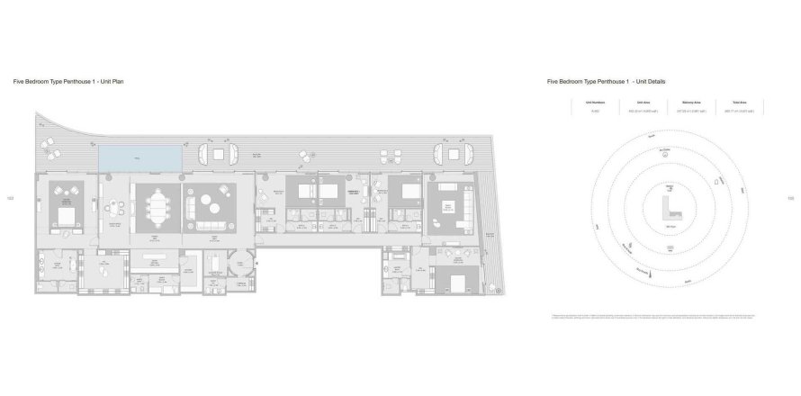 Пентхаус с 5 спальнями в ARMANI BEACH RESIDENCES, Пальма Джумейра, ОАЭ №97672