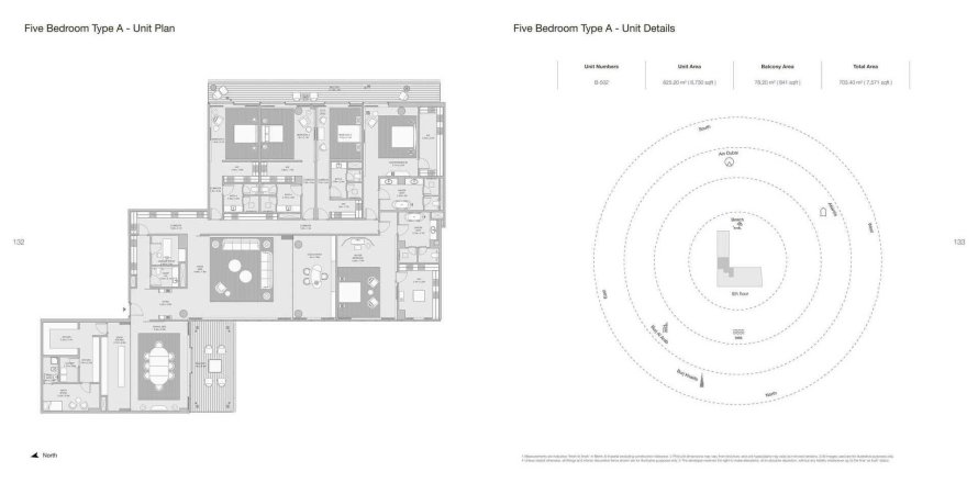Appartement de 5 chambres à ARMANI BEACH RESIDENCES Palm Jumeirah, UAE No. 97670