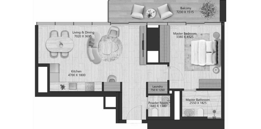 1 bedroom Apartment in IL Vento Maritime City, UAE No. 125705