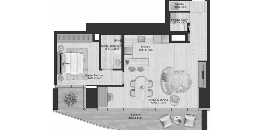 1 bedroom Apartment in IL Vento Maritime City, UAE No. 125702