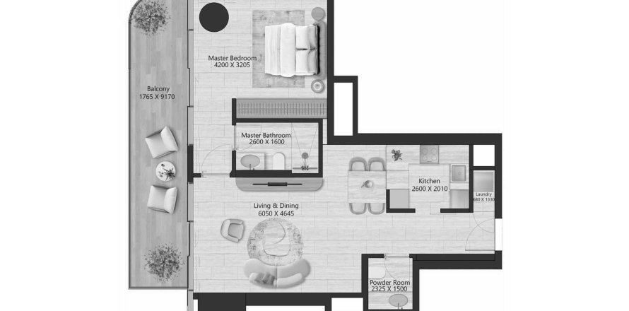 1 bedroom Apartment in IL Vento Maritime City, UAE No. 125703