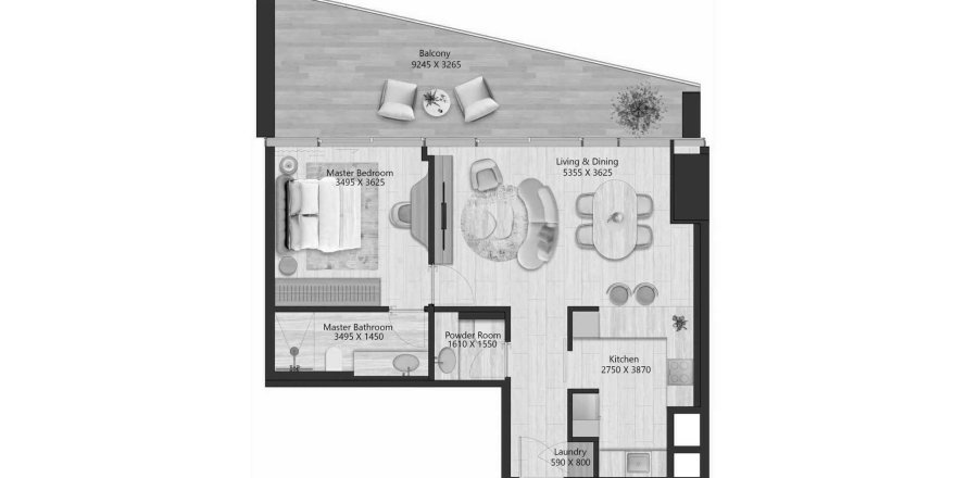 1 bedroom Apartment in IL Vento Maritime City, UAE No. 125704