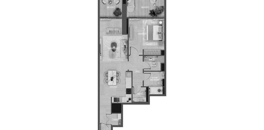 3 bedrooms Apartment in SkyHills Astra Al Barsha South, UAE No. 98100