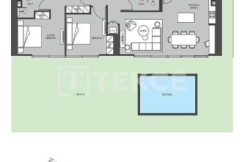 Appartement de 2 chambres à Dubai, UAE No. 131469 17