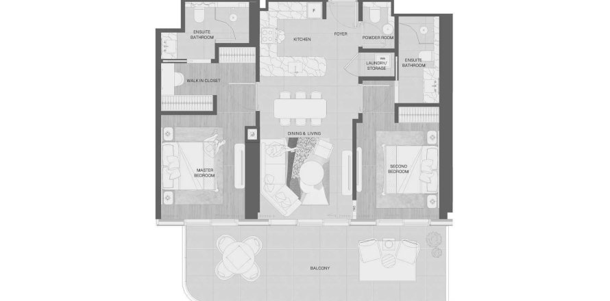 2 غرف نوم شقة في Mondrian Al Marjan Island, الإمارات العربية المتحدة رقم 149736