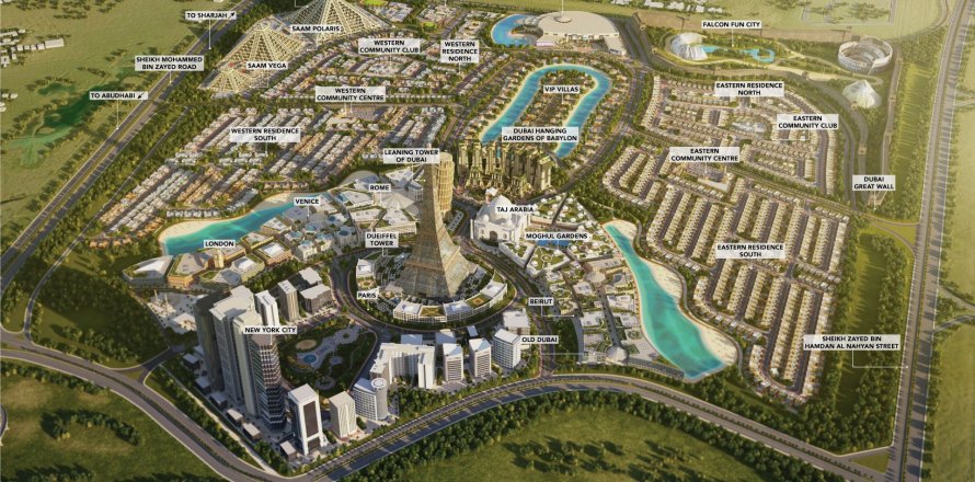 130064مربع، قطعة أرض في Falcon City of Wonders, الإمارات العربية المتحدة رقم 187905