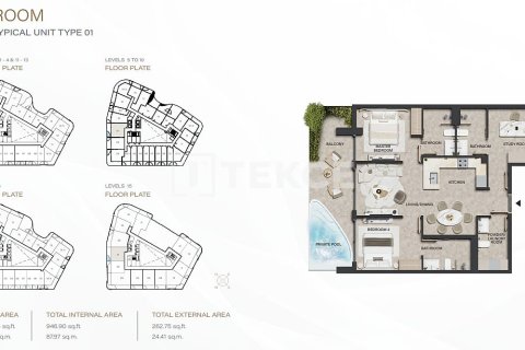 Appartement de 2 chambres à Dubai Land, UAE No. 149012 25