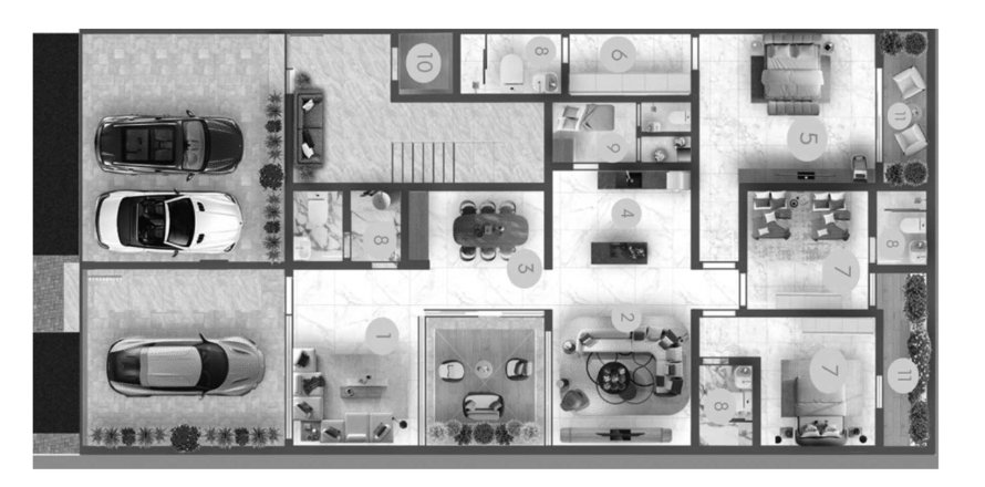 Apartment de 3 dormitorios en Calma YS200 Riyadh, Saudi Arabia No. 61080