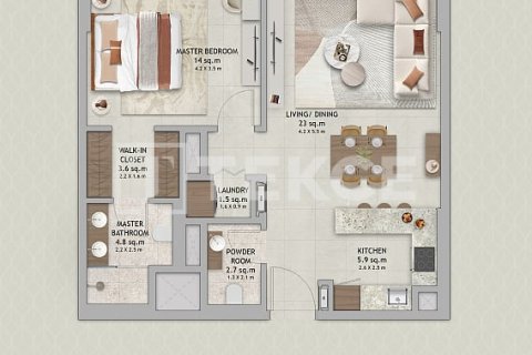 Apartment de 1 dormitorio en Dubai, UAE No. 164490 18