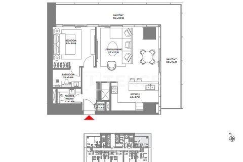 Appartement de 1 chambre à Dubai Harbour, UAE No. 149167 21
