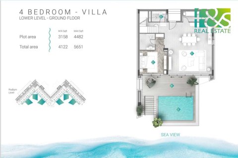 Вилла с 4 спальнями в Al Marjan Island, ОАЭ №24875 16