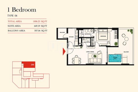 Appartement de 1 chambre à Al Satwa, UAE No. 148872 30