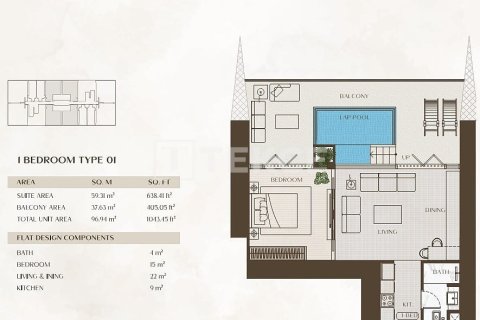 1 bedroom Apartment in Business Bay, UAE No. 22307 11