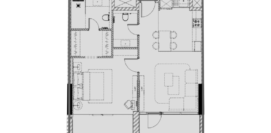 Appartement de 1 chambre à Sky Residence Riyadh, Saudi Arabia No. 61057