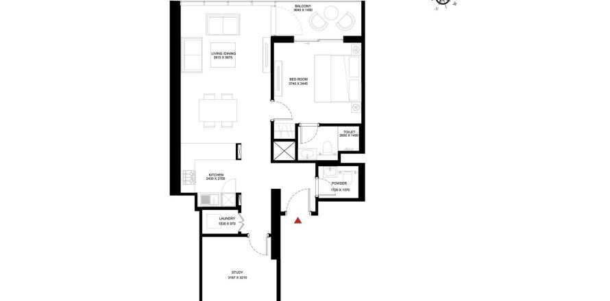 1 غرف نوم شقة في CREEK VISTAS HEIGHTS Sobha Hartland, الإمارات العربية المتحدة رقم 96932