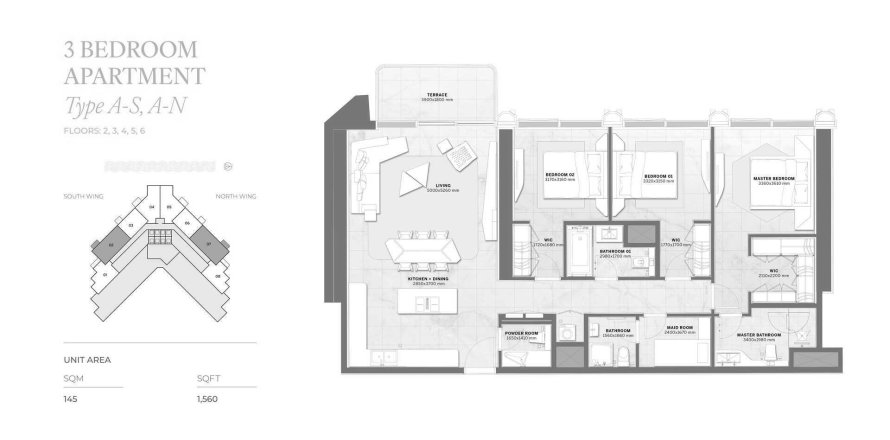 3 bedrooms Apartment in Trump Tower Jeddah Saudi Arabia No. 56506