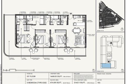Apartment de 2 dormitorios en Dubai, UAE No. 141874 9