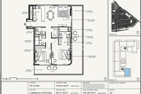 Apartment de 2 dormitorios en Dubai, UAE No. 141874 8