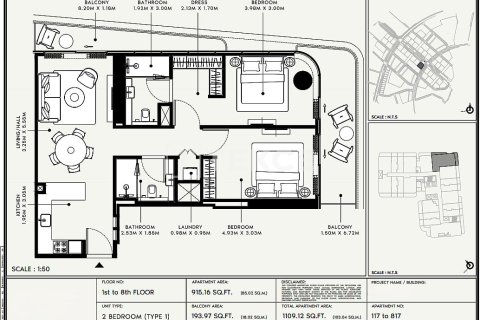 Appartement de 2 chambres à Jumeirah Village Circle, UAE No. 141872 15