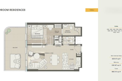 Appartement de 1 chambre à Al Marjan Island, UAE No. 141876 29