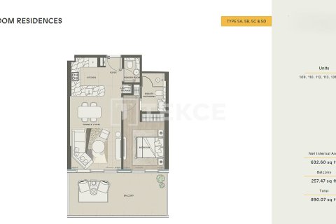 Appartement de 1 chambre à Al Marjan Island, UAE No. 141876 30