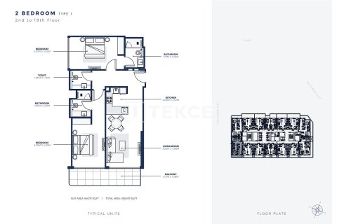 Apartment de 1 dormitorio en Dubai, UAE No. 140910 26