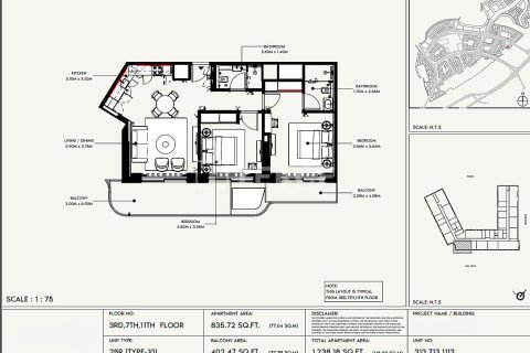 Apartment de 3 dormitorios en Dubai, UAE No. 140906 29