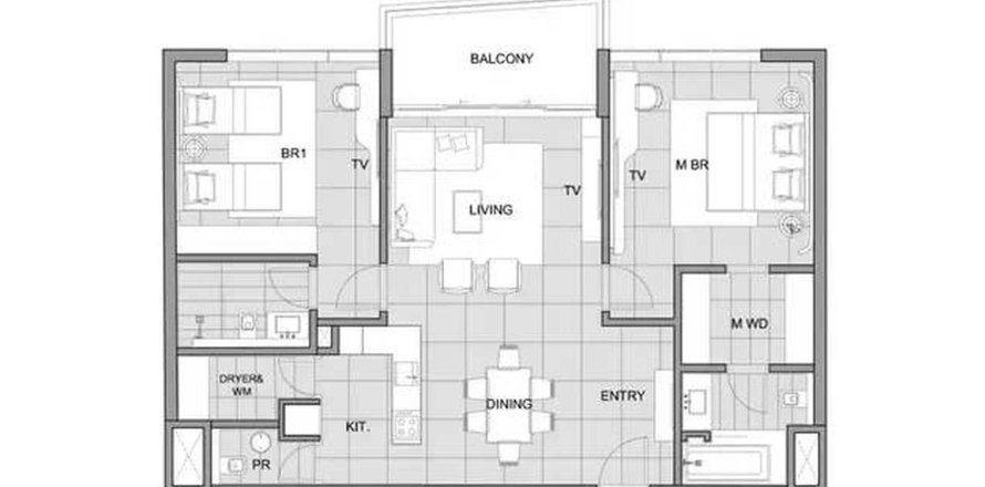 2 غرف نوم شقة في LA VIE Residences مسقط , عُمان رقم 67902