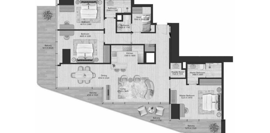 3 bedrooms Apartment in IL Vento Maritime City, UAE No. 125710