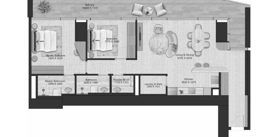 2 bedrooms Apartment in IL Vento Maritime City, UAE No. 125707