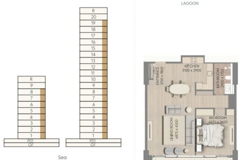 Appartement de 1 chambre à Mina Al Arab, UAE No. 128174 15