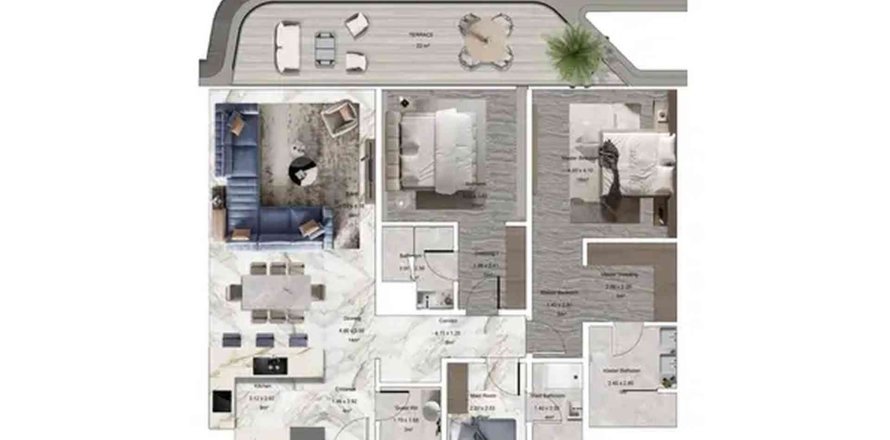 2 bedrooms Apartment in Jacob & Co Beachfront Living Ghantoot, UAE No. 98069