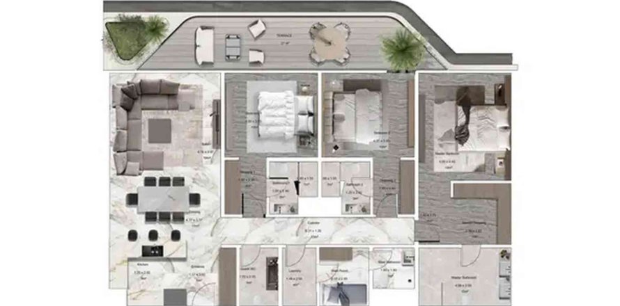 3 bedrooms Apartment in Jacob & Co Beachfront Living Ghantoot, UAE No. 98070