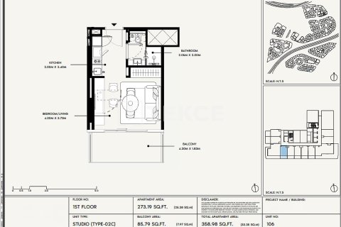 Appartement de 1 chambre à Dubai, UAE No. 141185 17