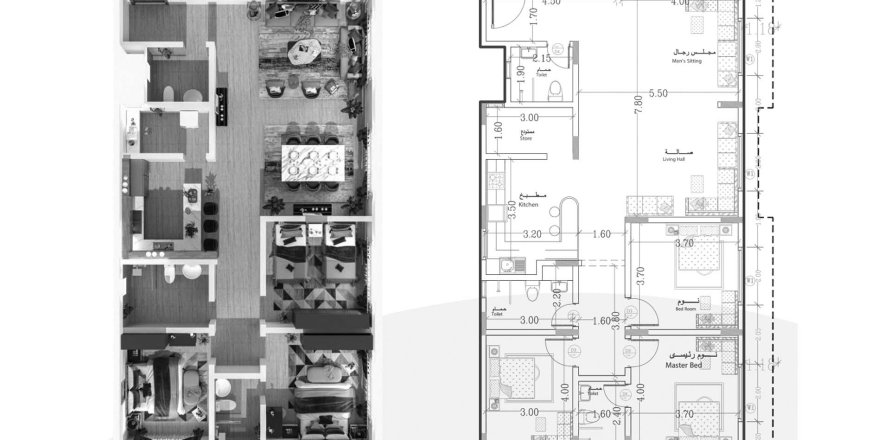 3 bedrooms Apartment in Waheb 4 Riyadh, Saudi Arabia No. 60794