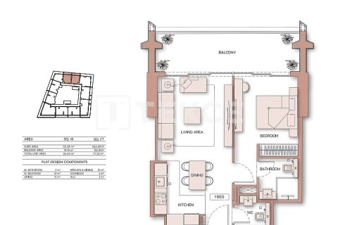 Appartement de 2 chambres à Dubai, UAE No. 131779 14