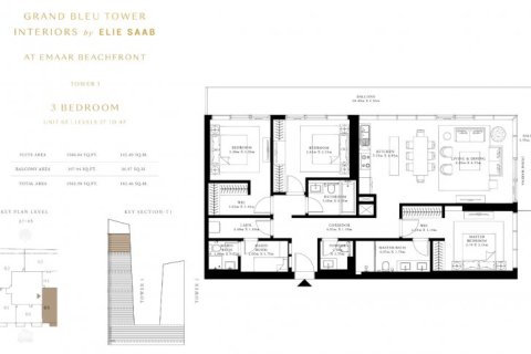 Apartment de 3 dormitorios en Dubai Harbour, UAE No. 151 16