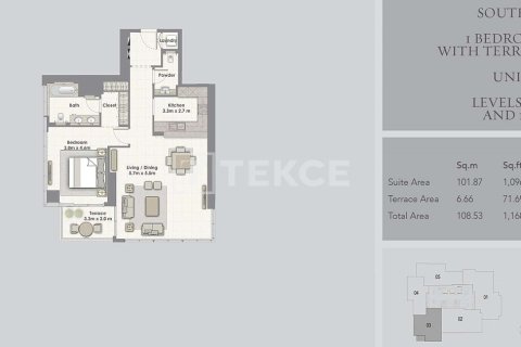 Appartement de 2 chambres à Dubai, UAE No. 164524 18