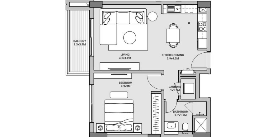 1 bedroom Apartment in Marassi Bay Manama, Bahrain No. 61194